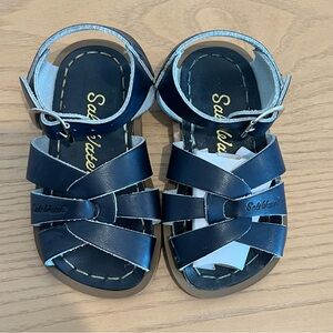 Saltwater NEW Leather Sandals Navy Blue size 3